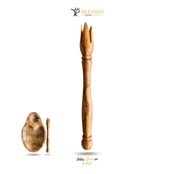Olivenschale Oliven Piker Schale Schälchen Holz aus Olivenholz 2er Set